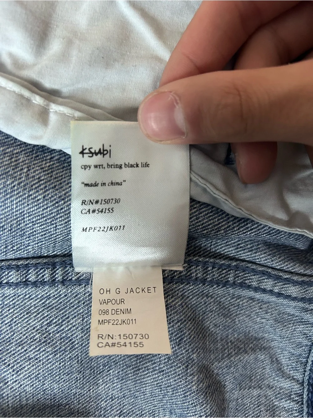 Ksubi denim jacket